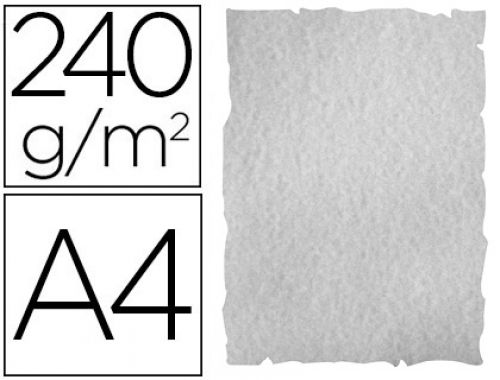 Papel de cor liderpapel pergaminho com cantos a4 240 gr cinza embalagem de 10 folhas , Liderpapel , 64708 , 8423473647084